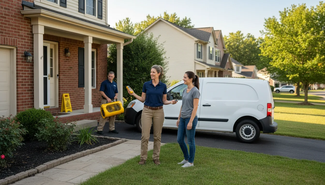 Residential water damage restoration in Harlingen, TX